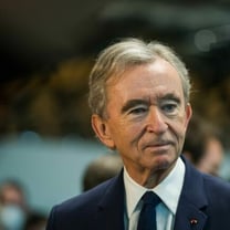 LVMH billionaire CEO Bernard Arnault arrives in China